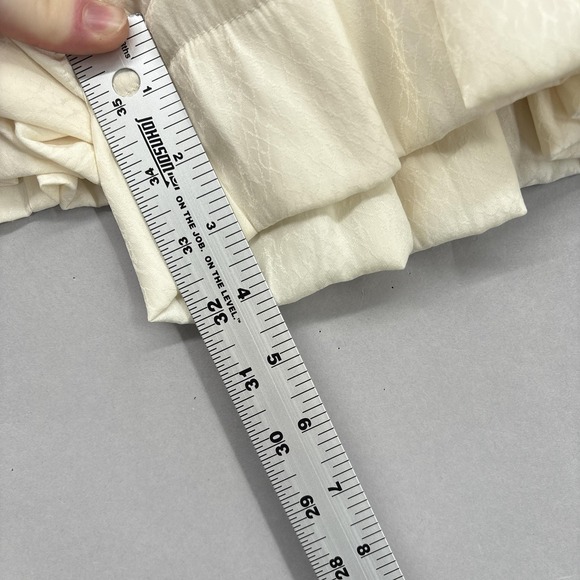 Koch Shorts Womens XS White Smocked High Waist Flowy Pleated Made In USA - Picture 7 of 11